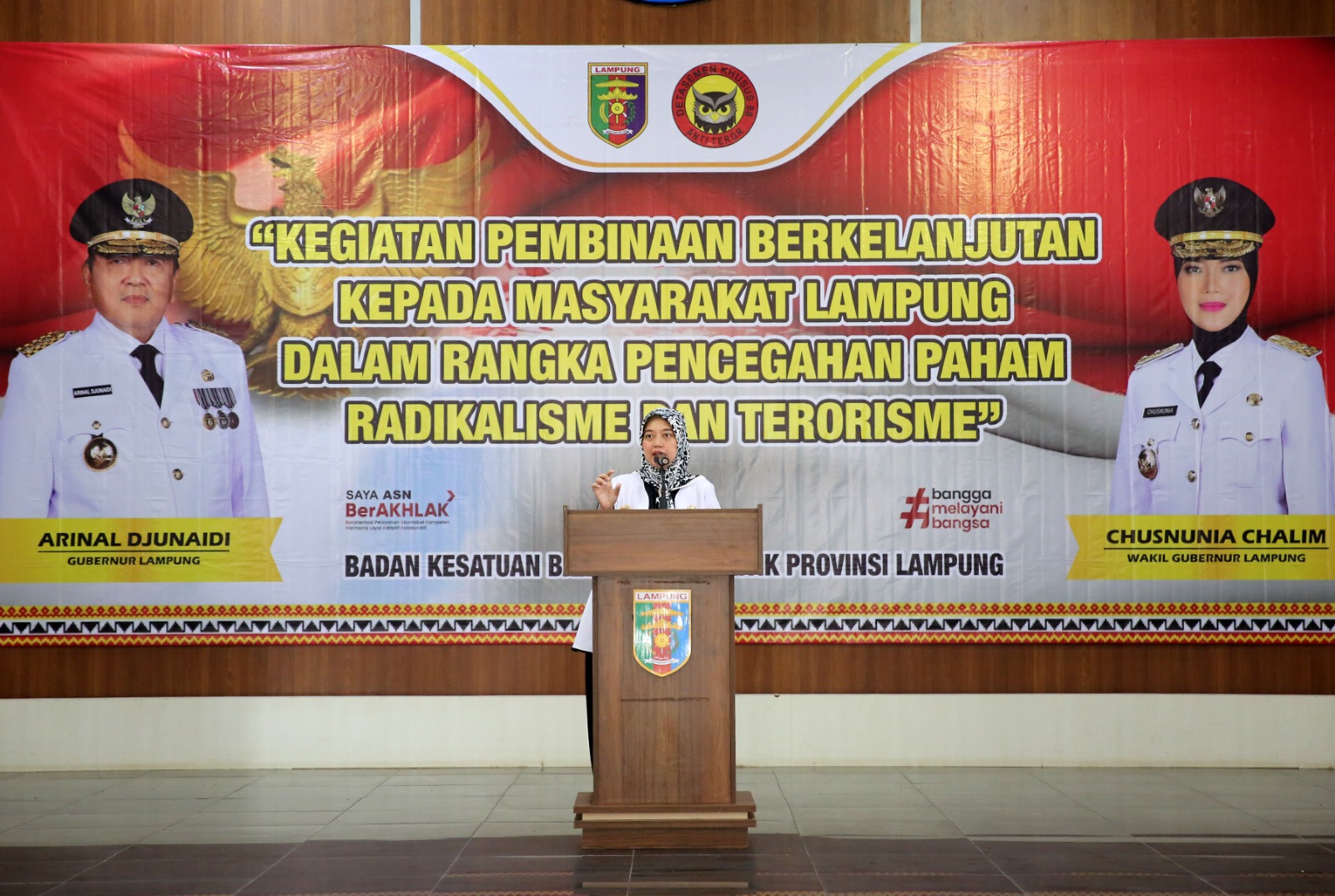 Wagub Chusnunia Buka Pembinaan Berkelanjutan Pencegahan Radikalisme dan Terorisme