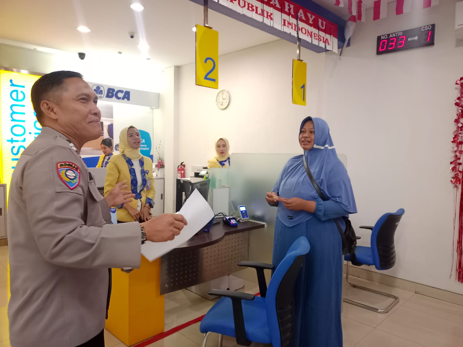 Aiptu Mauladi Polisi Polres Lampung Utara, Temukan Uang di ATM dan Kembalikan Kepemiliknya