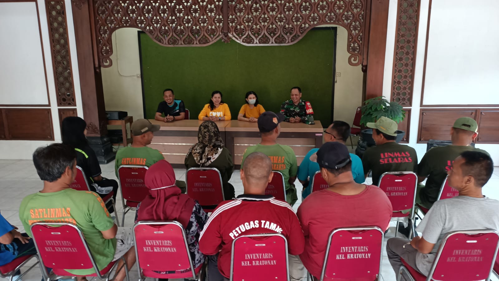Babinsa Kratonan Rapat Koordinasi Sambut HUT RI ke-78