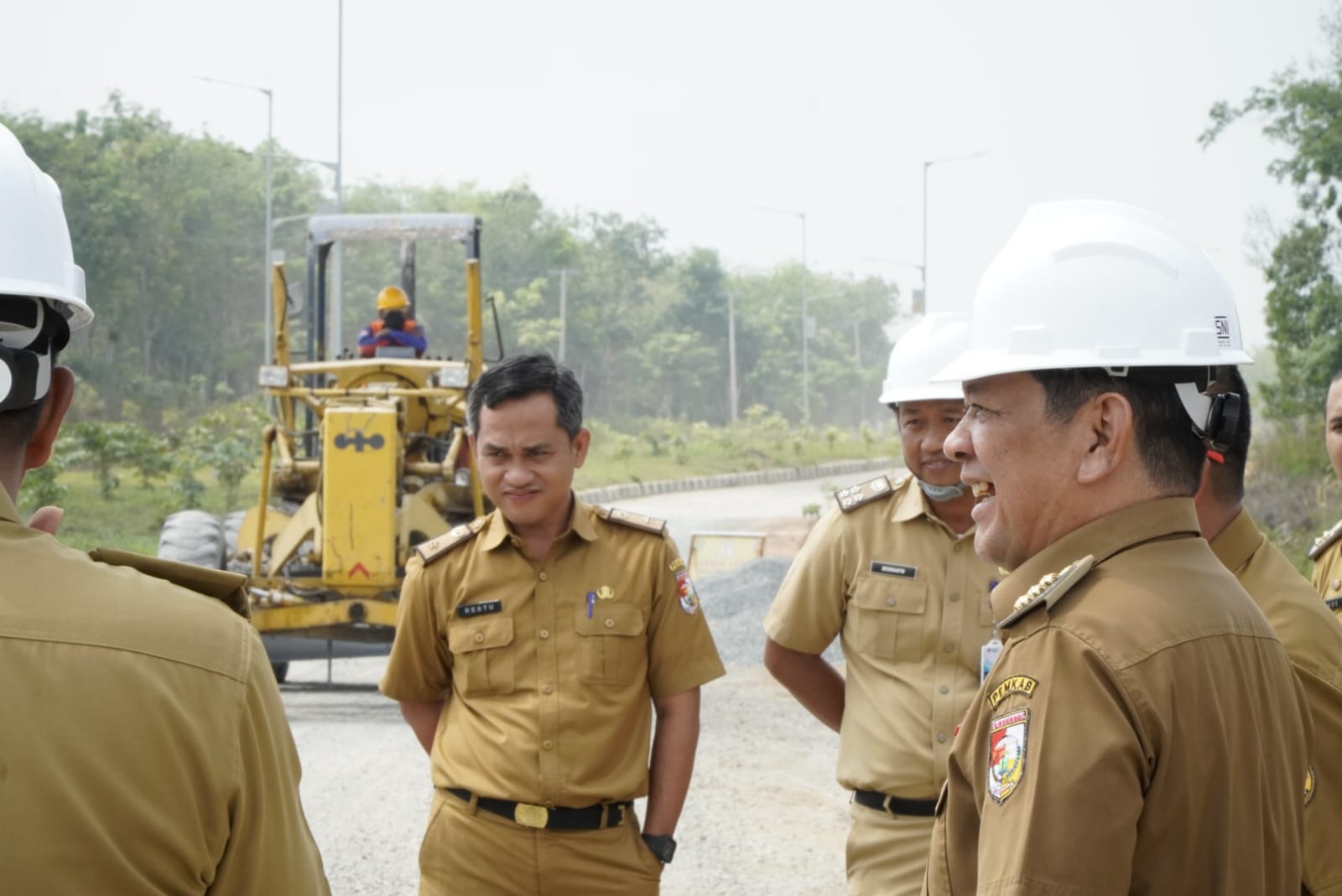 Bupati Tubaba Tinjau Proyek Pembangunan Infrastruktur, Firsada Tekan kan Mutu dan Kualitas