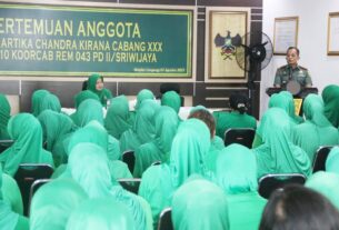 Dandim 0410/KBL Beri Arahan Kepada Anggota Persit KCK Cab XXX Dim 0410/KBL