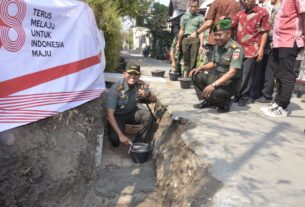 Ditandai Peletakan Batu Pertama,Program KBD Tahap VII Th.2023 di Wilayah Kodim 0735/Surakarta Secara Resmi Dimulai