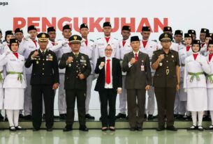 Hadiri Pengukuhan Anggota Paskibraka tahun 2023, ini Pesan Dandim Bojonegoro