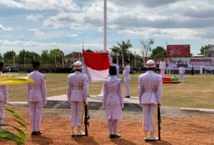 Dandim Wonogiri Ikuti Upacara Detik Detik Proklamasi HUT RI Ke-78