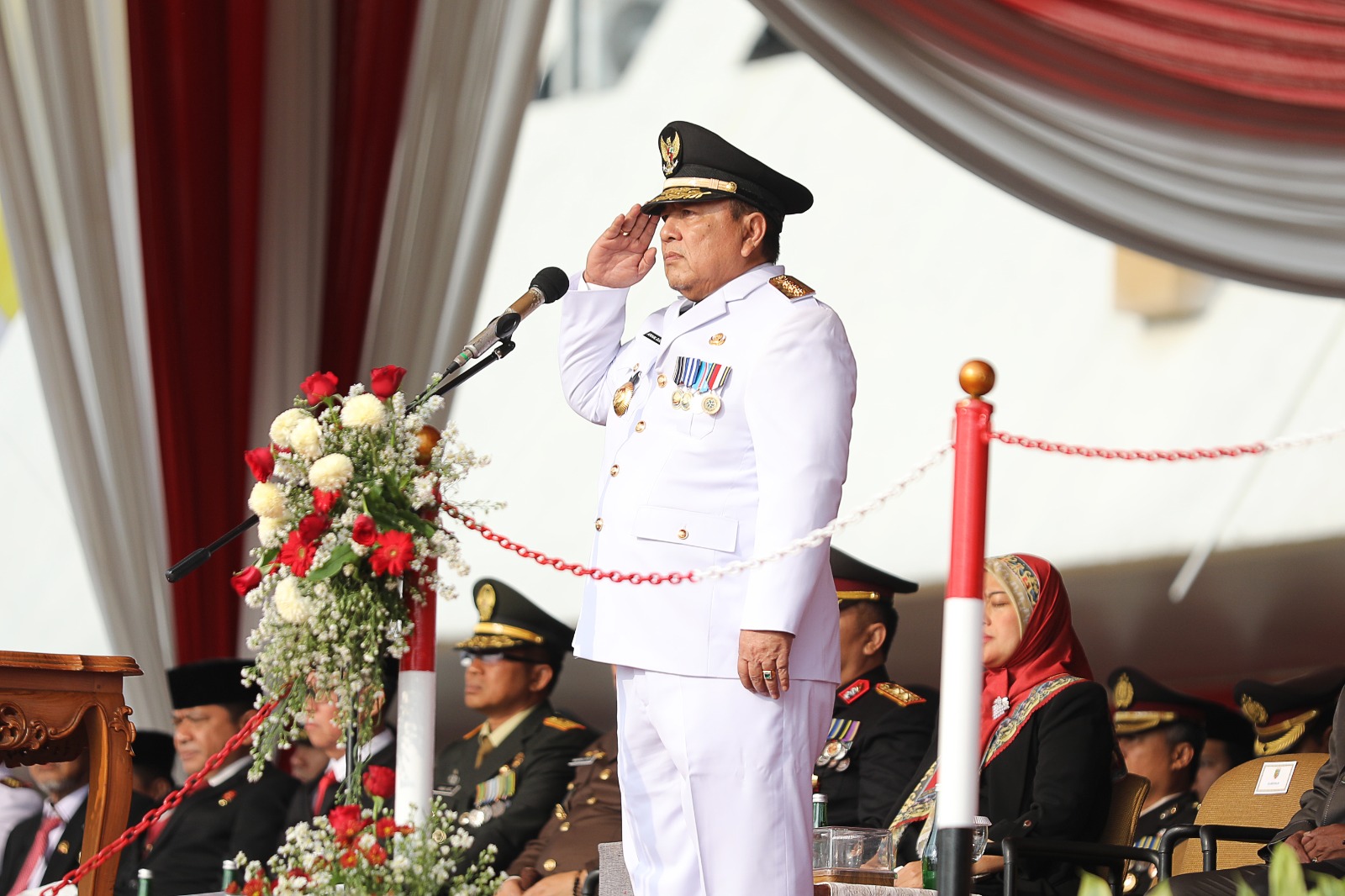 Jadi Inspektur Upacara HUT RI ke-78, Gubernur Arinal Kobarkan Semangat Membangun Daerah, Persiapkan Diri Menuju Indonesia Emas 2045