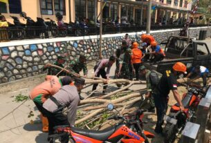 Koramil 04/Jebres Ikuti Gladi Bersih Simulasi Kesiapsiagaan Bencana Kota Surakarta Th 2023