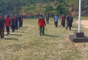 Kolaborasi Koramil Dan Polsek Karangtengah Siapkan Paskibraka Kibarkan Bendera HUT RI Ke-78