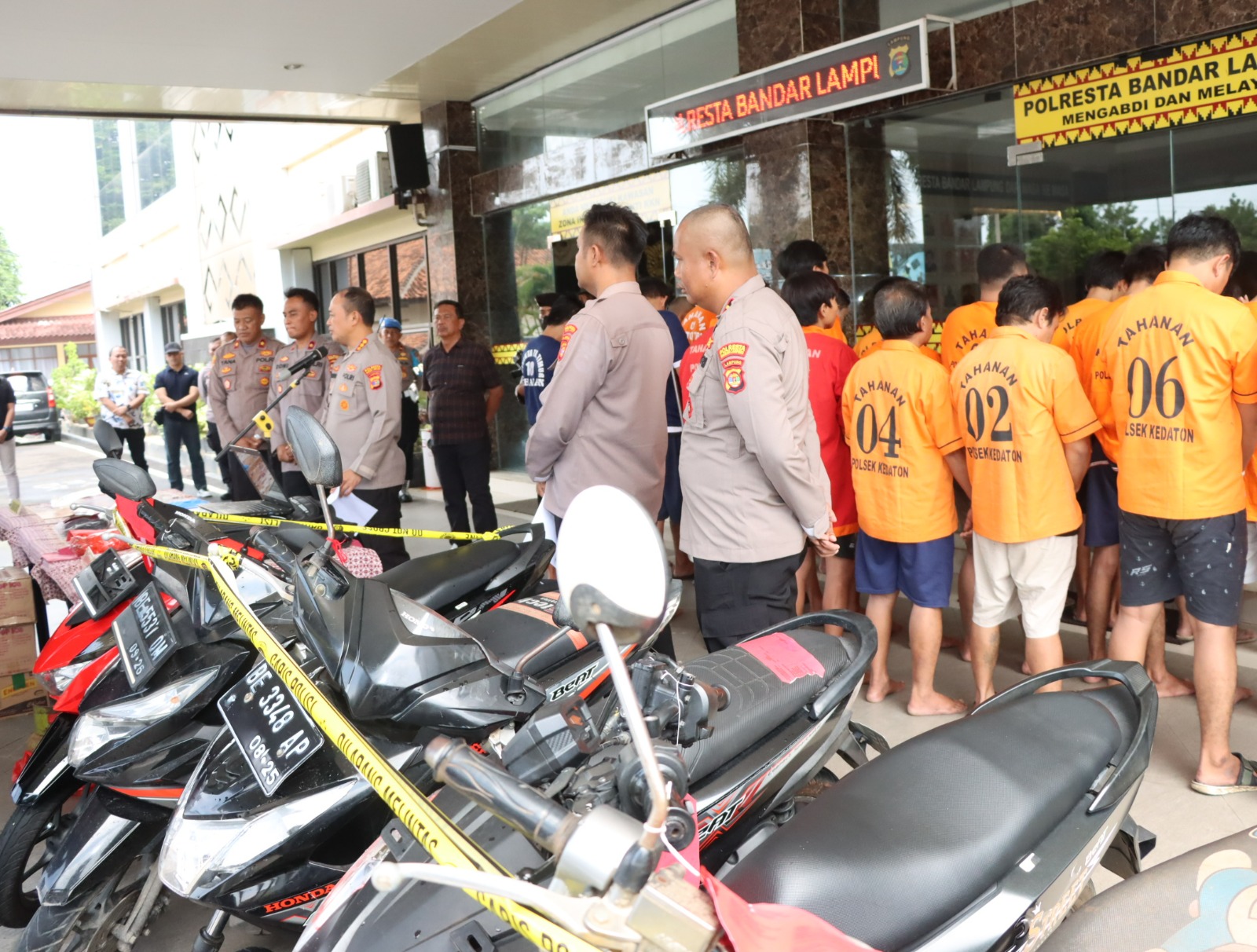 Kurun Waktu 1 Bulan, Polresta Bandar Lampung Ungkap 29 Kasus dan Tangkap 29 Pelaku Kejahatan