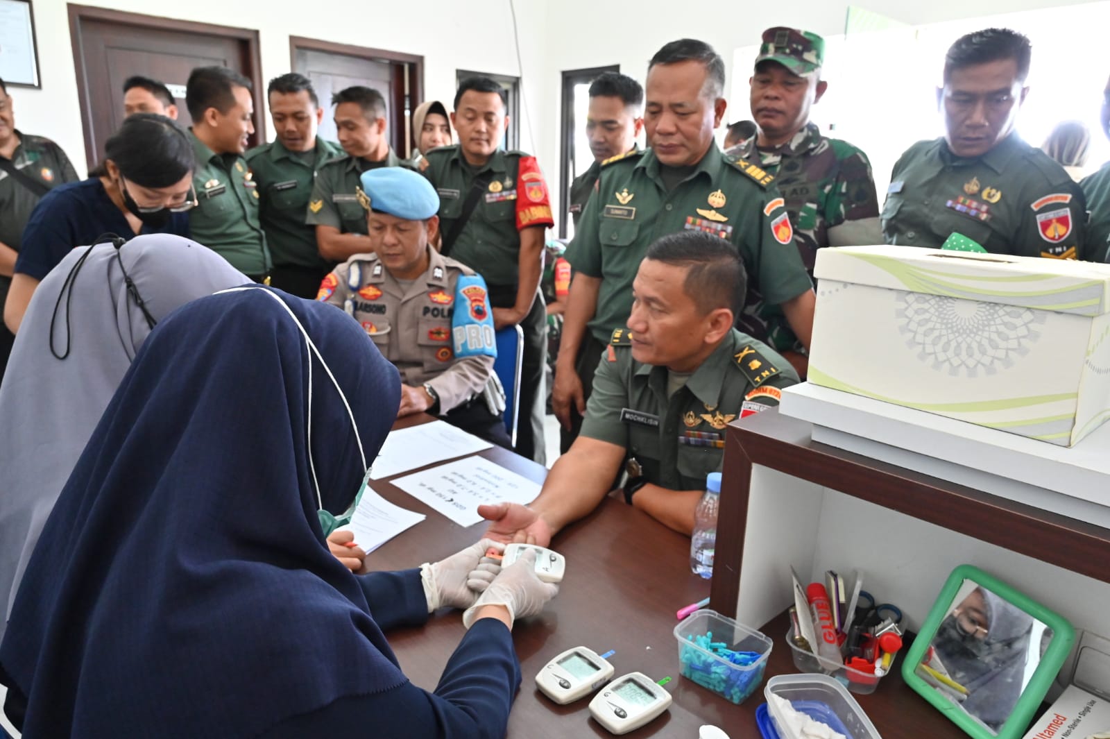 Launching Pemeriksaan Kesehatan Anggota Kodim 0726/Sukoharjo di Klinik Phytomedika, Baki, Sukoharjo