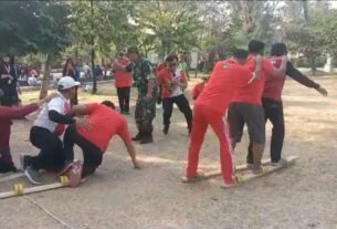 Meriahnya Perlombaan Menyambut HUT Kemerdekaan RI Ke-78 Yang Digelar Babinsa Kepatihan Kulon Bersama Perangkat Kelurahan