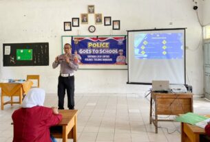 Minimalisir dan Cegah Laka Lantas Dengan Korban Pelajar, Sat Lantas Polres Tulang Bawang Intensifkan Police Goes To School