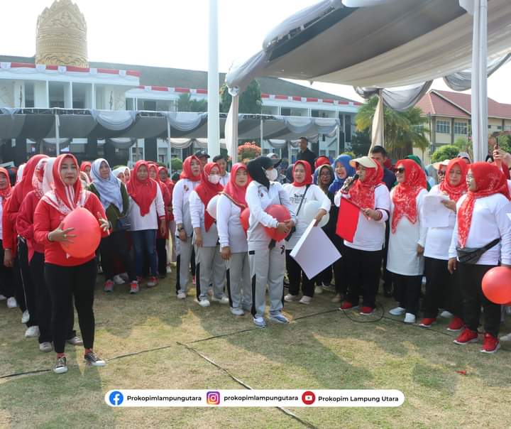 Rayakan HUT RI Ke-78, Pemkab Lampung Utara Gelar Perlombaan Permainan Tradisional