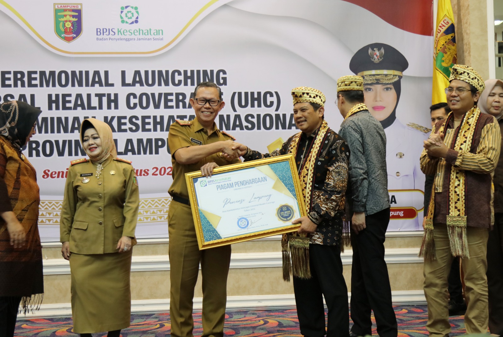 Pemprov Lampung Luncurkan Universal Health Coverage Program JKN, Sebanyak 8.5 Juta Jiwa Penduduk Lampung Berhasil Tercover JKN