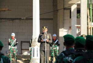 Peringatan HUT RI ke- 78, Kodim Bojonegoro gelar Upacara Bendera