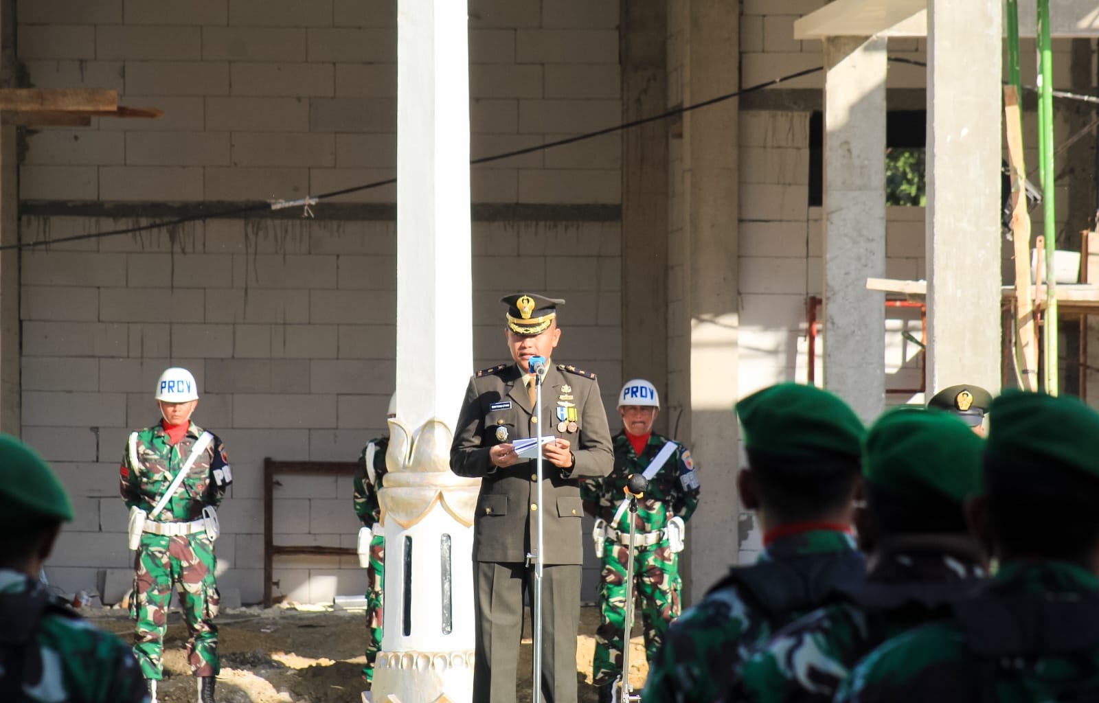 Peringatan HUT RI ke- 78, Kodim Bojonegoro gelar Upacara Bendera