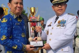 SMPN 3 Mesuji Raih Juara Lomba Ketangkasan Baris Berbaris