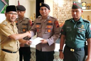 TNI- Polri Juwangi di Ganjar Penghargaan Bupati Boyolali