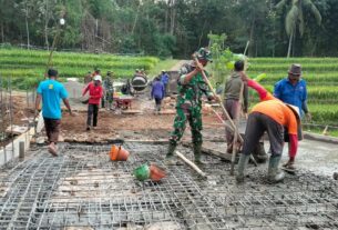 Berbagai Infrastruktur Digarap Dalam TMMD Desa Rejosari, Telan Dana 2 M lebih