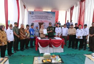 Gubernur Arinal Tandatangani Prasasti Hibah Tanah 150 Hektare di Kotabaru untuk Pengembangan Kampus II Universitas Lampung