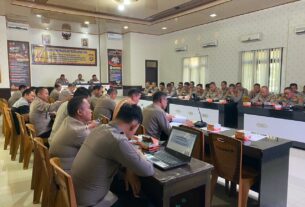 Jelang Operasi Zebra Krakatau 2023, Polres Lampung Utara Gelar Lat Pra Ops
