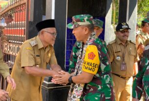 Kades Se-Kecamatan Jatisrono Berderet Sambut Tim Wasev PJO TMMD Reguler Ke-118