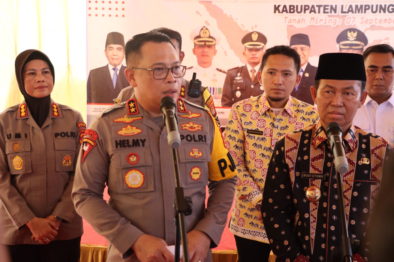 Kapolda Lampung Kunjungi Kampung Tangguh Bebas Dari Narkoba di Lampung Utara