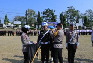 Kapolres Lampura pimpinan Apel Gelar Pasukan Operasi Zebra Krakatau 2023