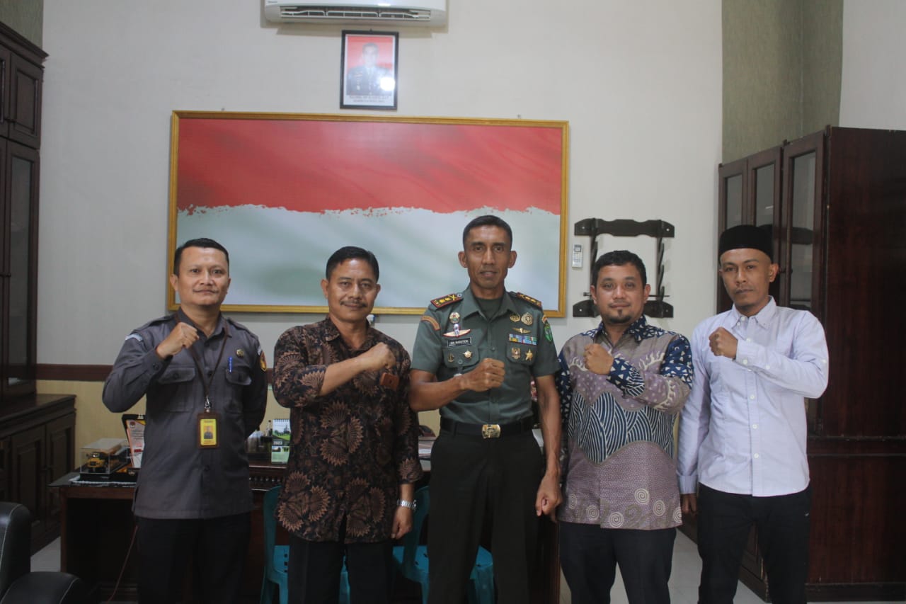 Ketua Panwaslih Aceh Barat Bersinergi Dengan Dandim 0105/Abar Wujudkan Pemilu Yang Bersih Dan Transparan
