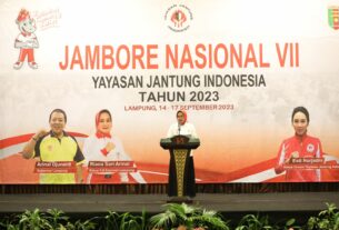 Ketua YJI Lampung Riana Sari Arinal Berharap Sarasehan Yayasan Jantung Indonesia Menambah Wawasan dan Semangat untuk Menjadi Pelopor Gaya Hidup Sehat di Lingkungan Masing Masing