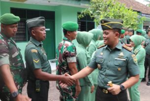 Kunker di Koramil 410-03/TBU, Dandim KBL Kembali Tegaskan Netralitas TNI Jelang Pemilu 2024