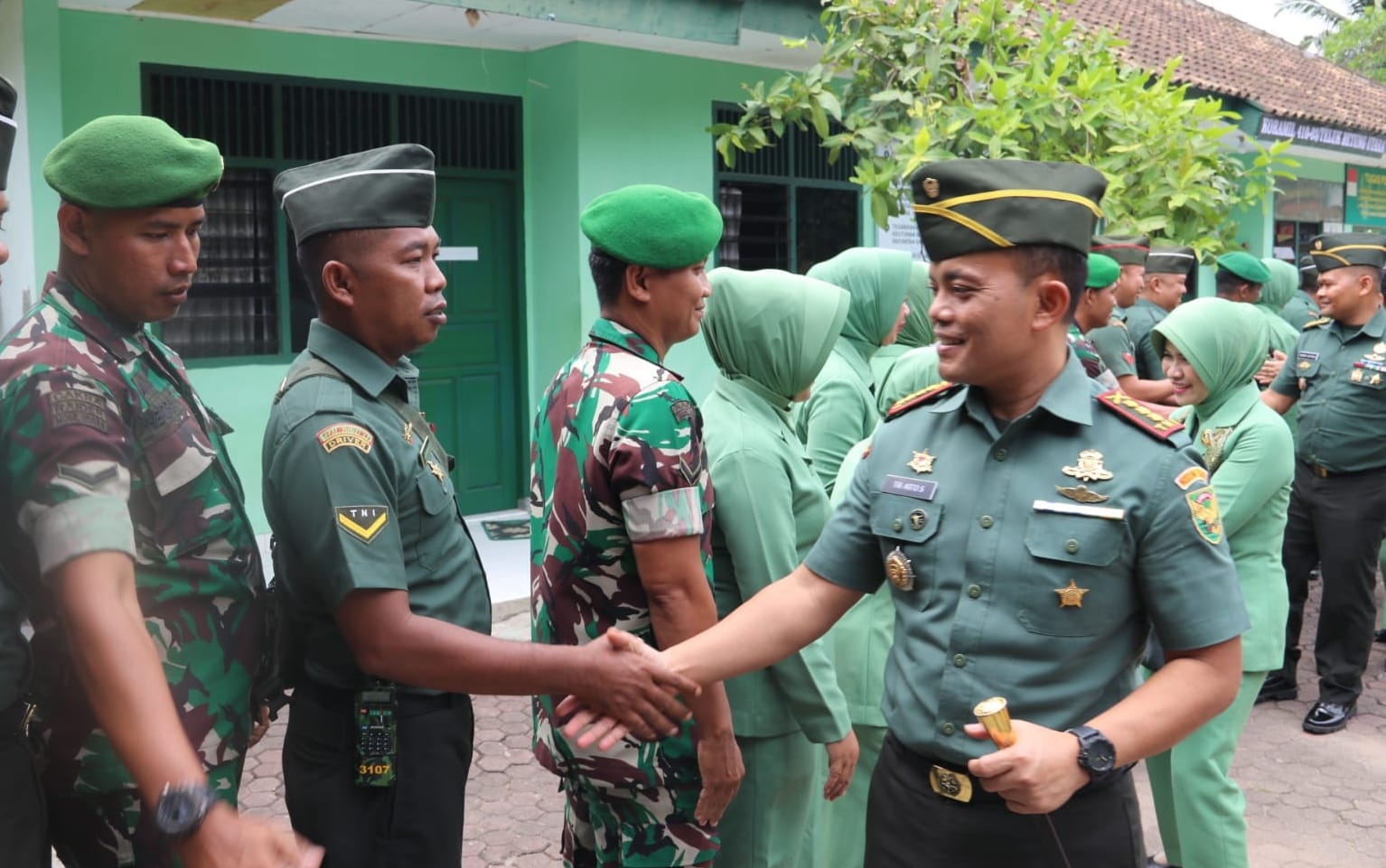 Kunker di Koramil 410-03/TBU, Dandim KBL Kembali Tegaskan Netralitas TNI Jelang Pemilu 2024