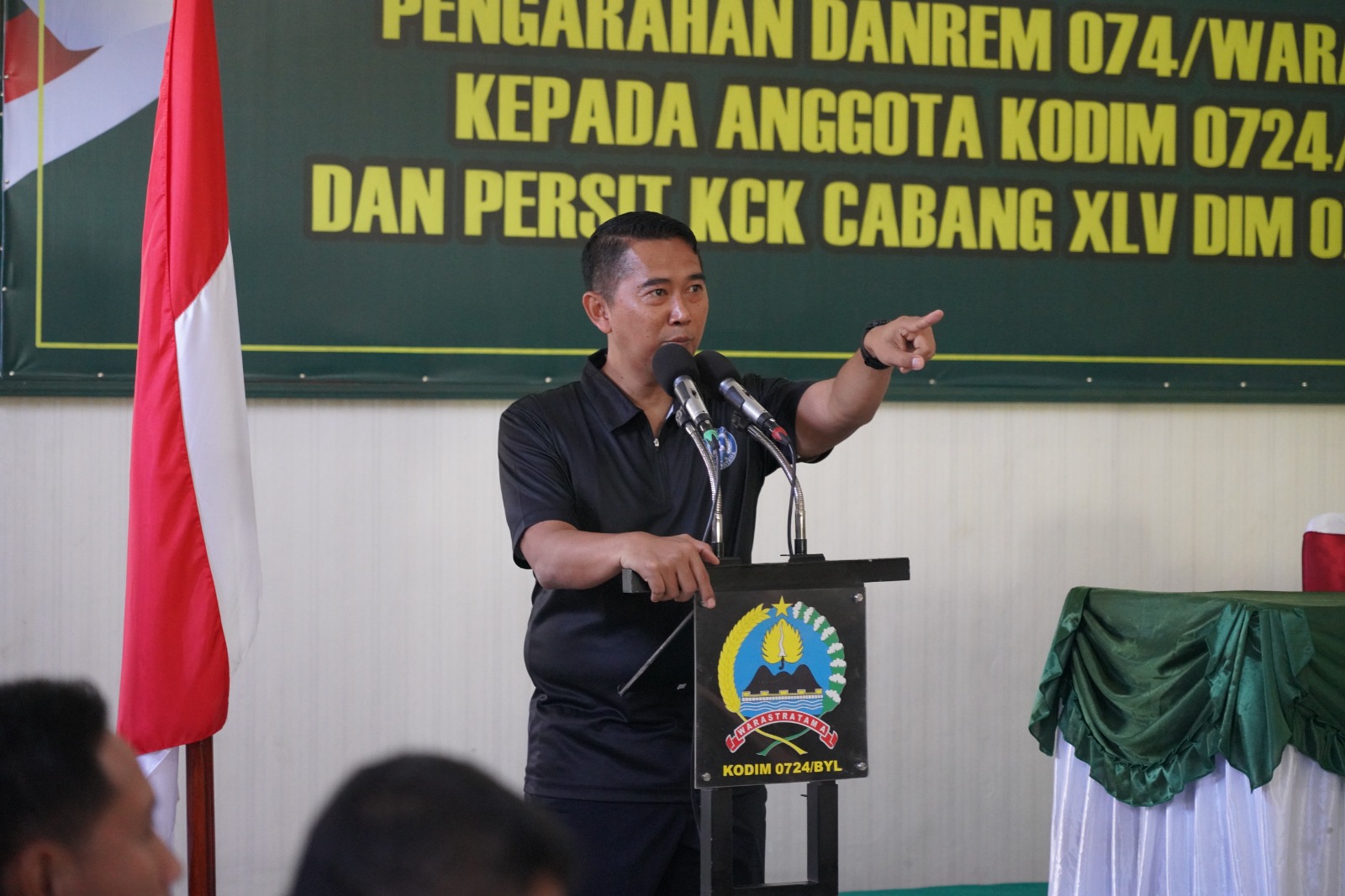 Danrem 074/Wrt Laksanakan Kunjungan Kerja Ke Kodim 0724/Boyolali