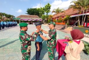 Pendidikan Ketarunaan Angkatan 1 SMK N 1 Bulukerto Selesai, Danramil Pimpin Upacara Penutupan