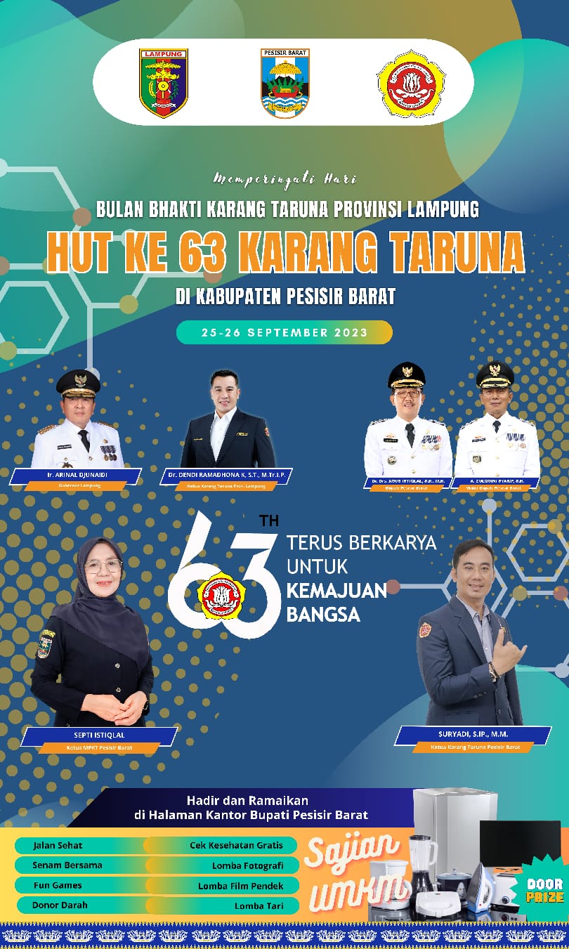 Peringati Hut ke 63 Karang taruna Pesibar akan dilaksanakan tgl 25-26