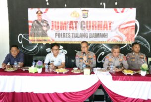 Polres Tulang Bawang Terima Lima Aduan Dari Warga Agung Dalem Saat Menggelar Jum'at Curhat