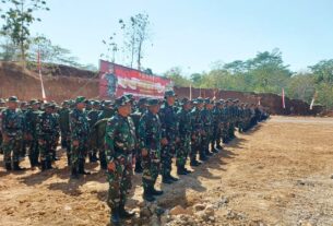 Prajurit TNI Berbagai Satuan Dukung TMMD Reguler Ke-118 Kodim 0728/Wonogiri
