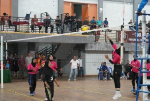 Sebanyak 32 Tim Putra - Putri Meriahkan Turnamen Volley Ball Memperebutkan Piala Dandim Cup 0105/Abar