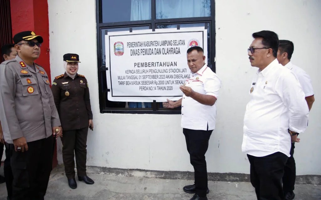 Soal Tarif Masuk Stadion Jati Begini Katan Orang No 1 di Lampung Selatan