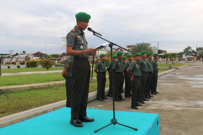 Apel Gelar Pasukan Kodam IM Dalam Rangka Pemilu Serentak 2024 Di Wilayah Kodim 0105/Abar