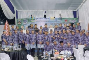 Bupati-wakil Bupati pesisir barat hadiri pembukaan pekan raya Lampung 2023 di anjungan bandar Lampung.