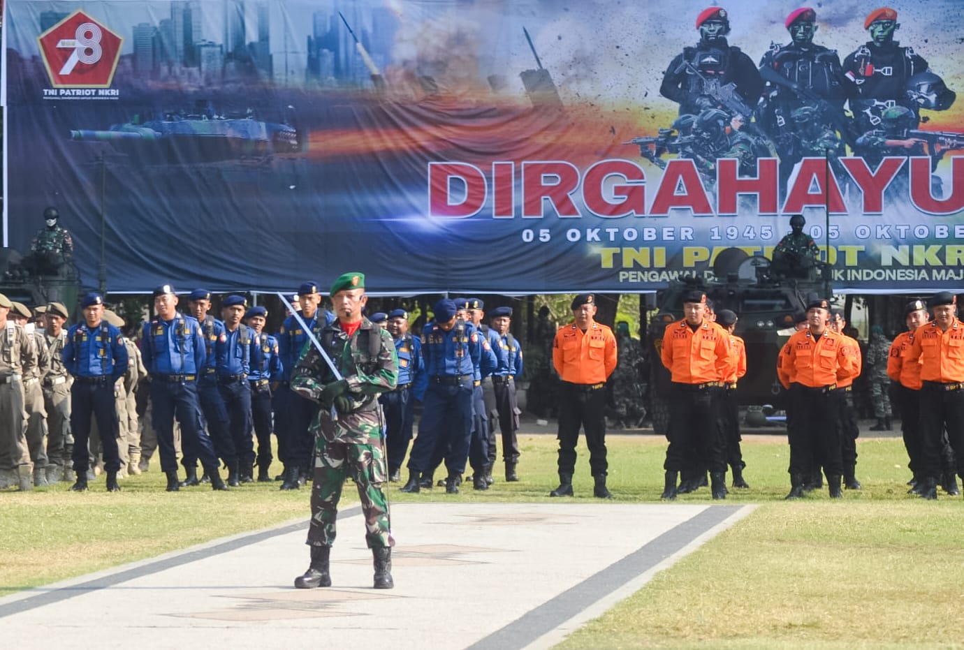Dandim Bojonegoro Pimpin Upacara Peringatan HUT TNI ke- 78