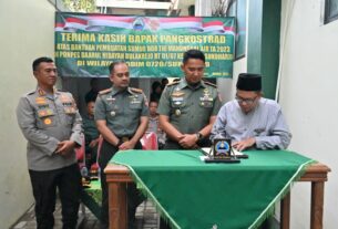 TNI Ultah, Polres Sragen berikan Surprise