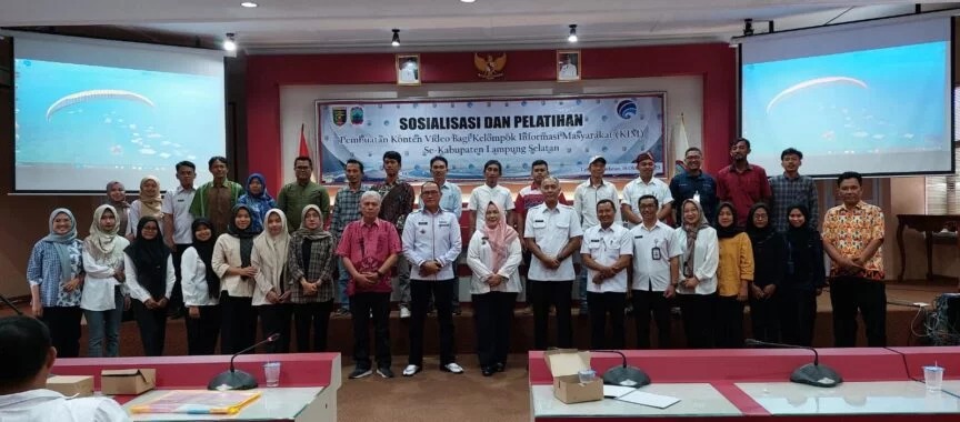 Diskominfotik Provinsi Lampung Bersama Diskominfo Lamsel Gelar Pelatihan Pembuatan Konten