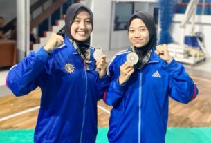 Dua Mahasiswi IIB Darmajaya Juara Kejurnas Perti Semar Pencak Silat 2023