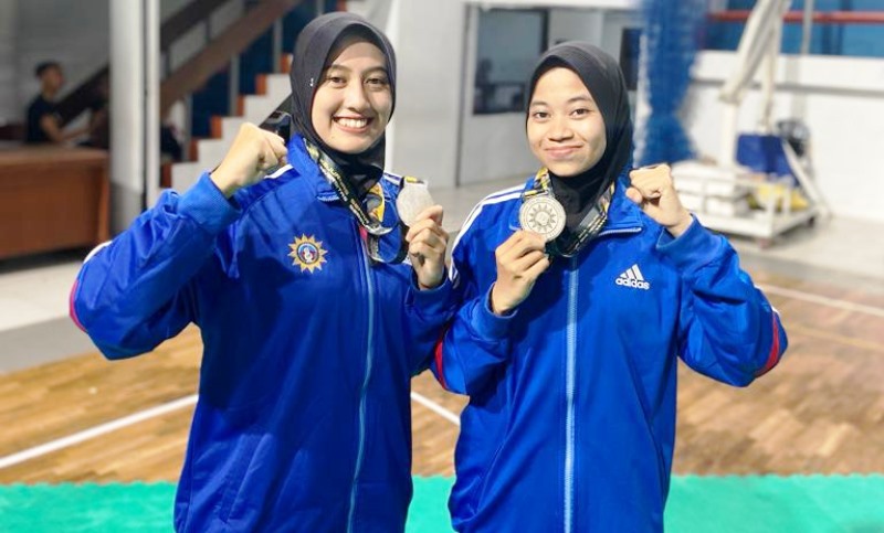 Dua Mahasiswi IIB Darmajaya Juara Kejurnas Perti Semar Pencak Silat 2023