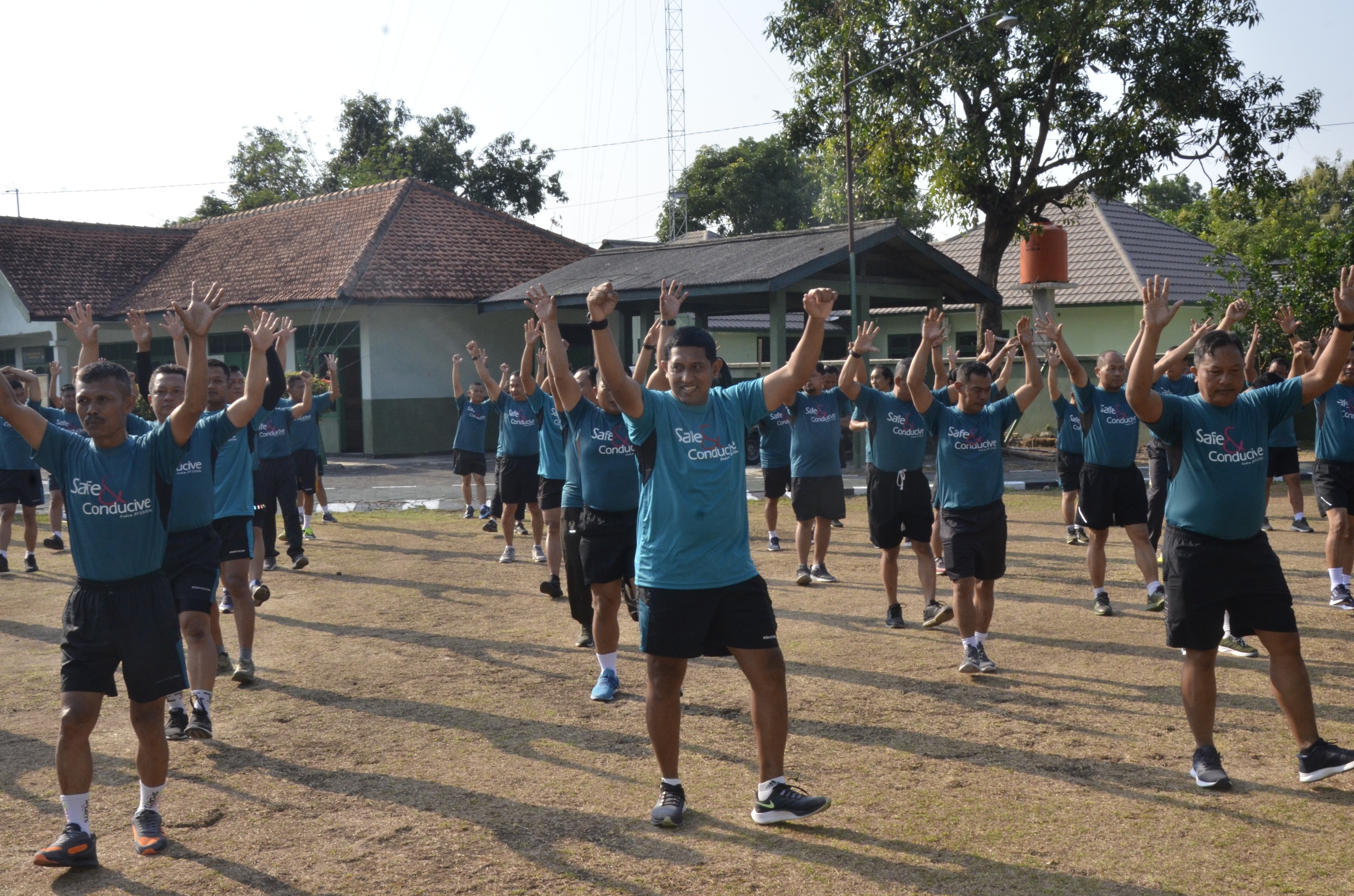 Jaga Kebugaran Dan Stamina Fisik, Kodim 0735/Surakarta Gelar Senam Pagi Bersama