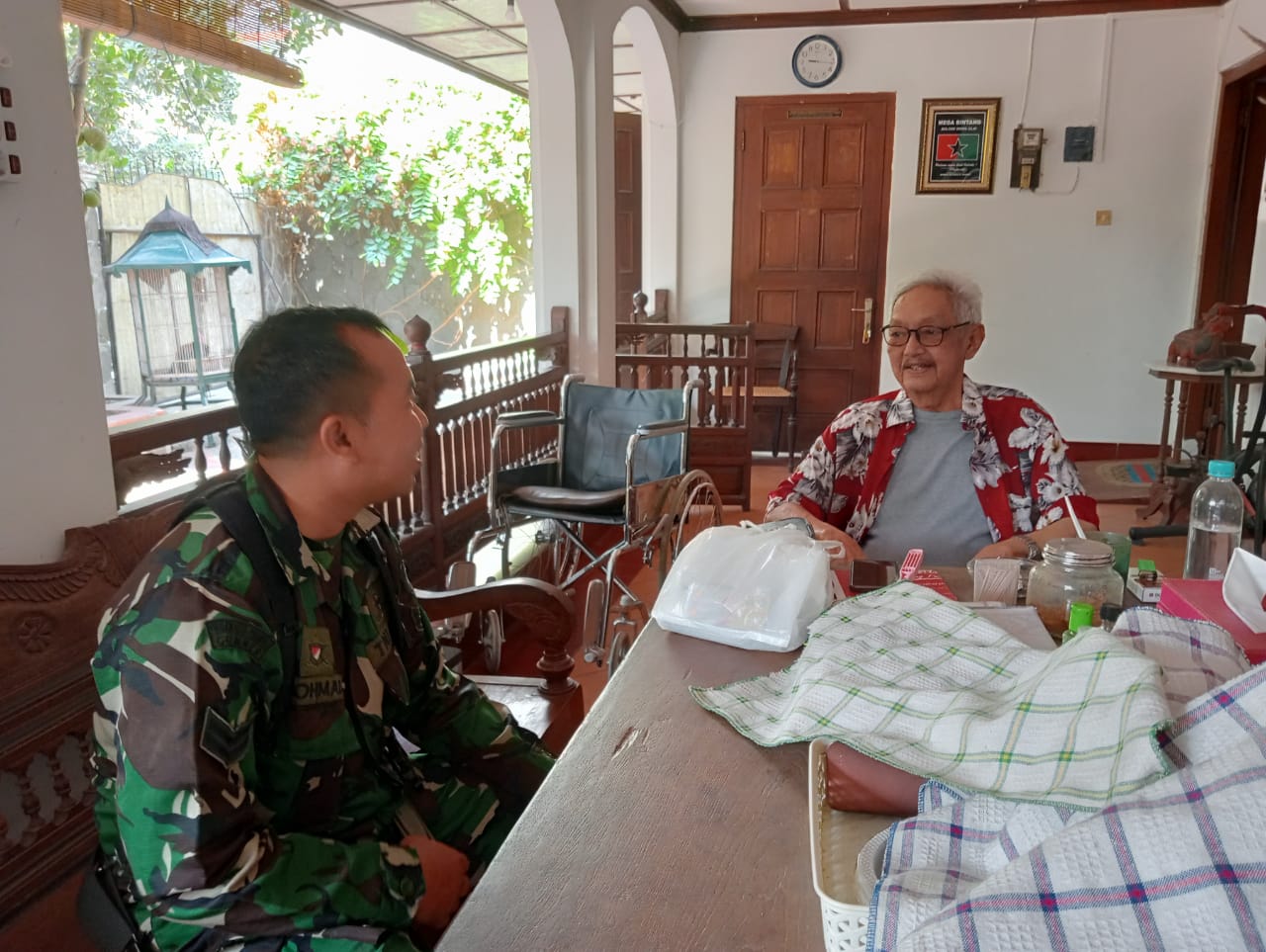 Mudrik Asyangidu Jadi Sasaran Komsosnya Babinsa Jayengan