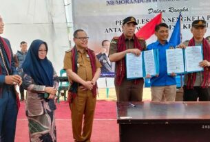 Persatuan Wartawan Indonesia (PWI) Kabupaten Mesuji meresmikan kantor Sekretariat