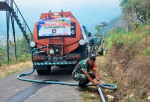 Program Tiada Hari Tanpa Air Bersih Kodim Boyolali Sentuh Warga Dampak Karhutla