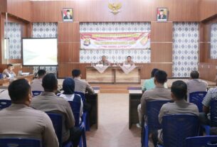 Setum Polda Lampung Lakukan Supervisi dan Sosialiasi Perkap Nomor 1 Tahun 2023 di Polres Tulang Bawang